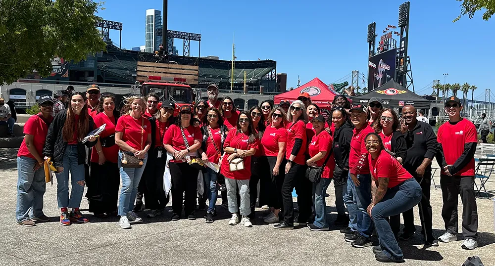 SFFire team at the Giants game