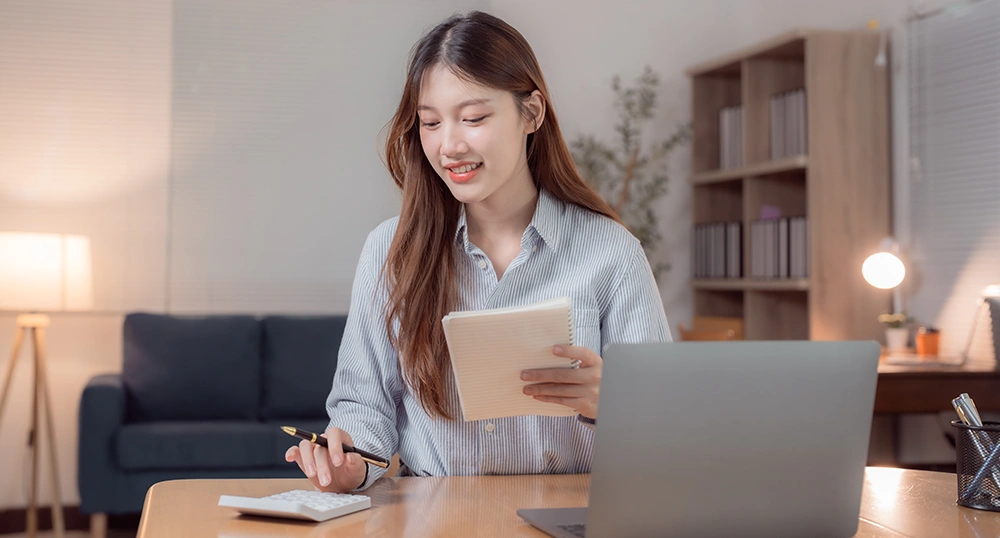 Woman on tablet