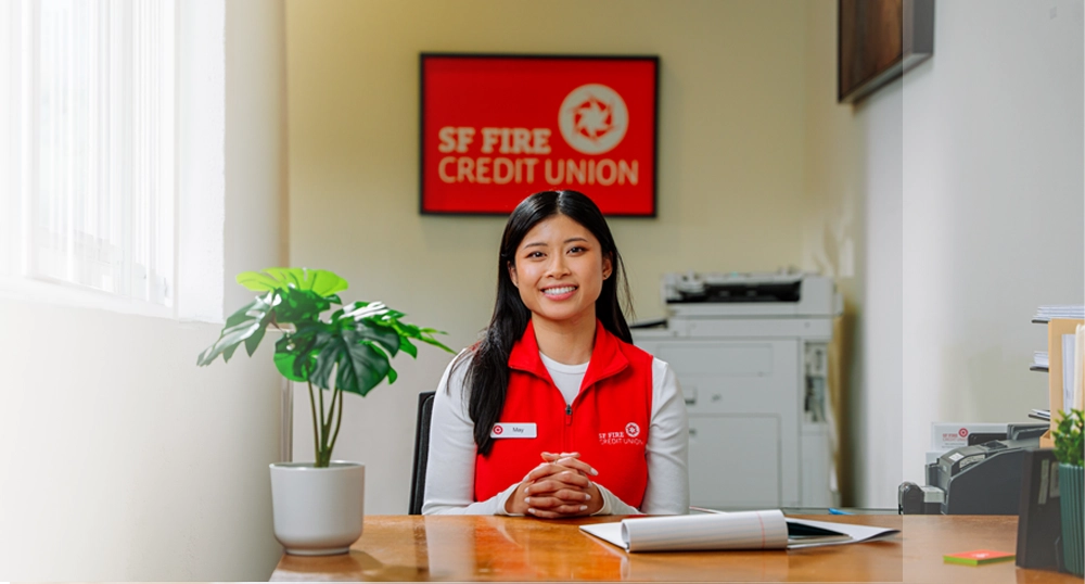 SF Fire representative at desk