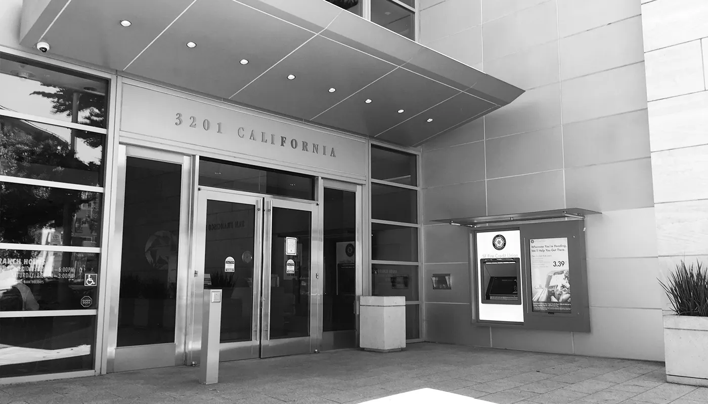 California Plaza SF Fire Credit Union Storefront