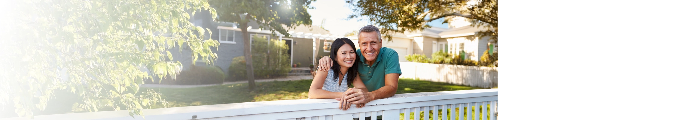 Couple in their front yard